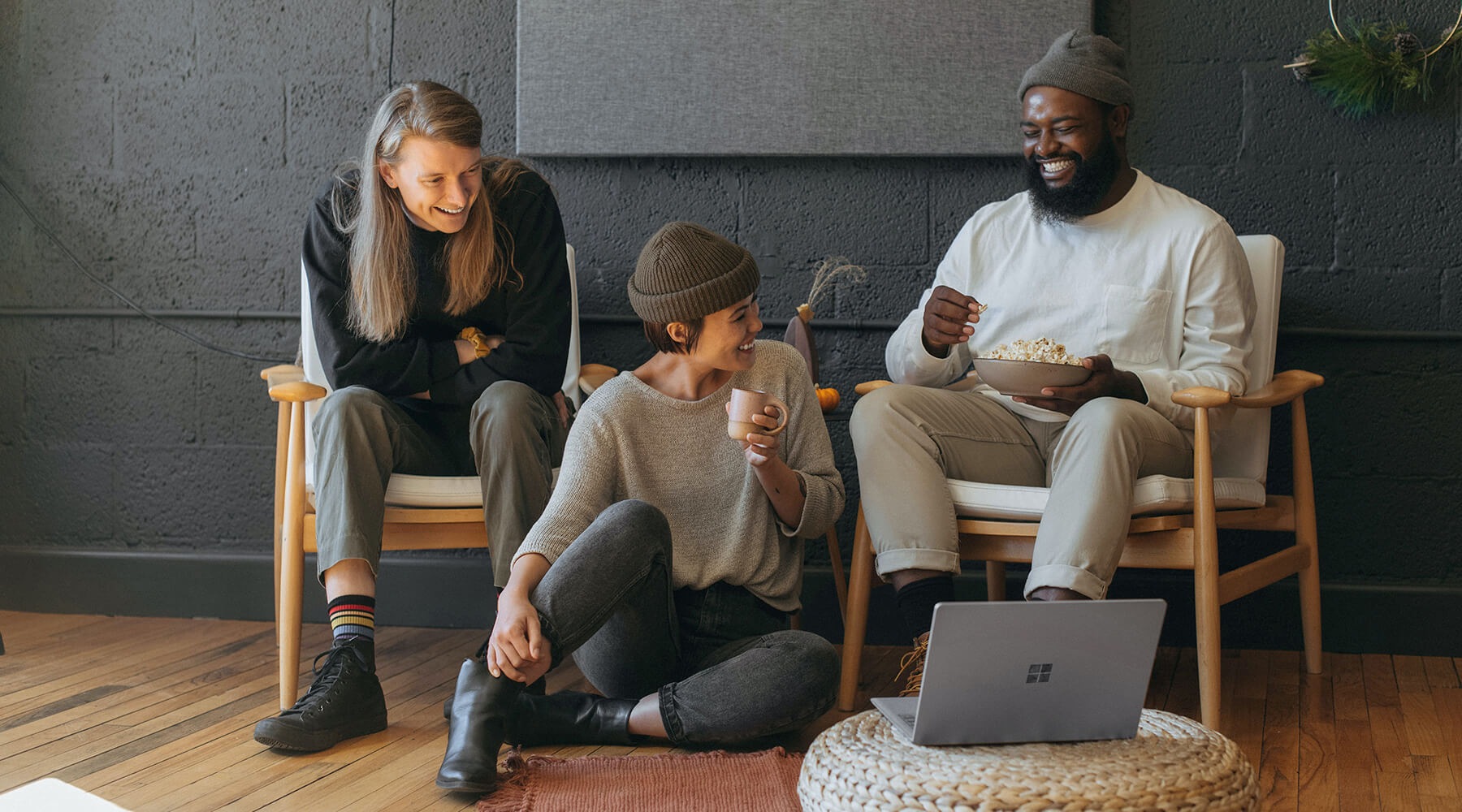 Group of friends hanging out together